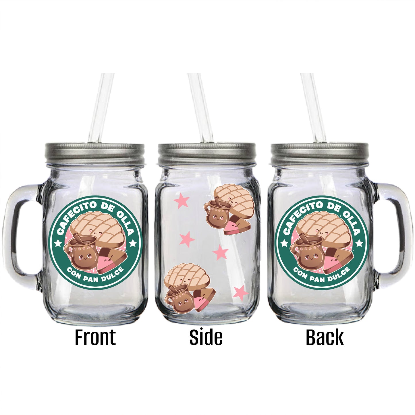 Cafecito De Olla Y Pan Dulce Mason Jar Mug