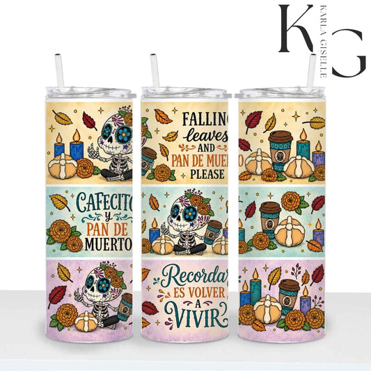 Cafecito y Pan de Muerto 20 oz Tumbler