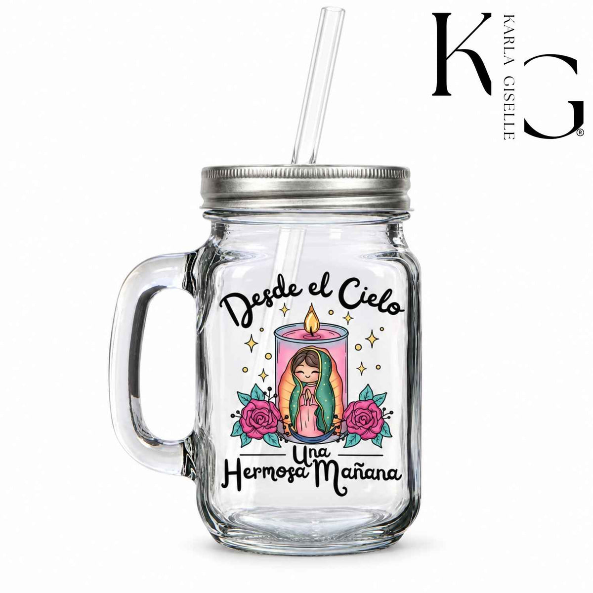 Desde El Cielo Virgencita Mason Jar Mug