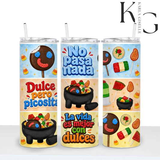 Dulce Pero Picosita Mexican Candy 20 oz Tumbler