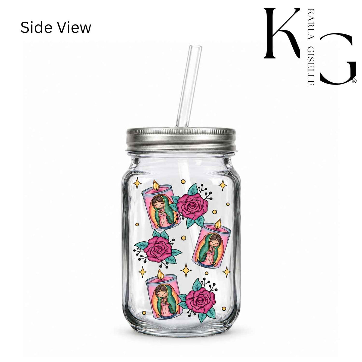 Desde El Cielo Virgencita Mason Jar Mug