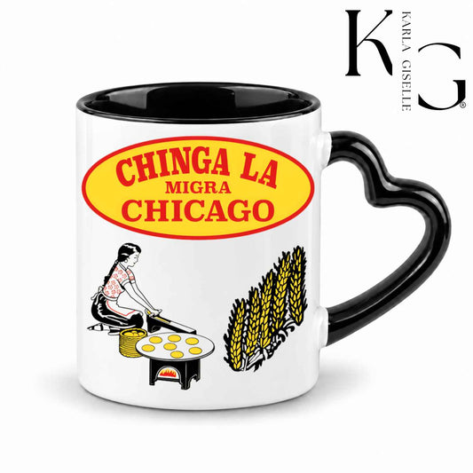 Chinga La Migra Milagro Chicago Mug