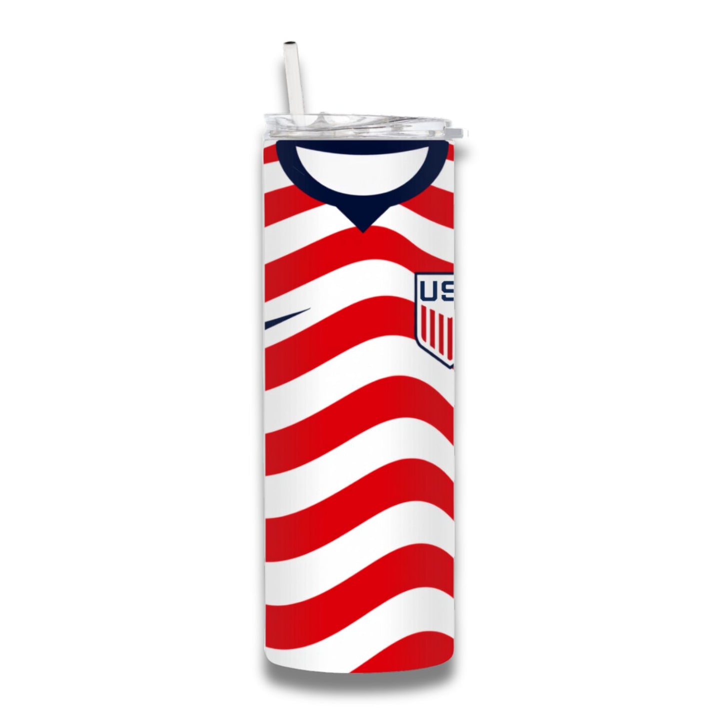 USA Soccer Jersey 20oz Skinny Tumbler Insulated Stainless Steel Travel Cup