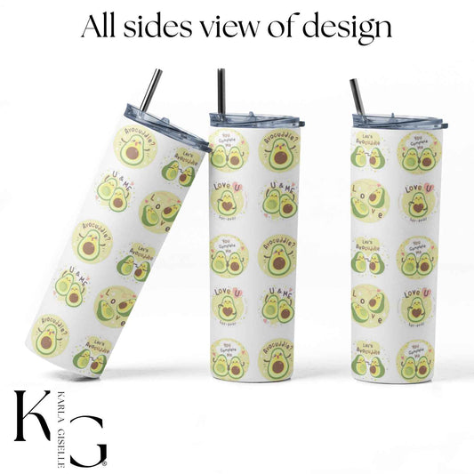 You Complete Me, Cute Avocado Love 20 oz Tumbler