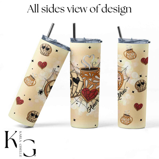 Amor Eterno, Cafecito y Pan Dulce 20 oz Tumbler