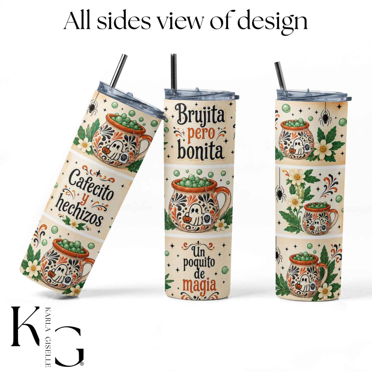 Brujita Pero Bonita Cafecito y Hechizos 20 oz Tumbler