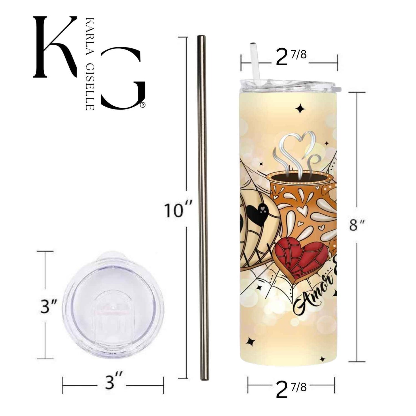 Amor Eterno, Cafecito y Pan Dulce 20 oz Tumbler