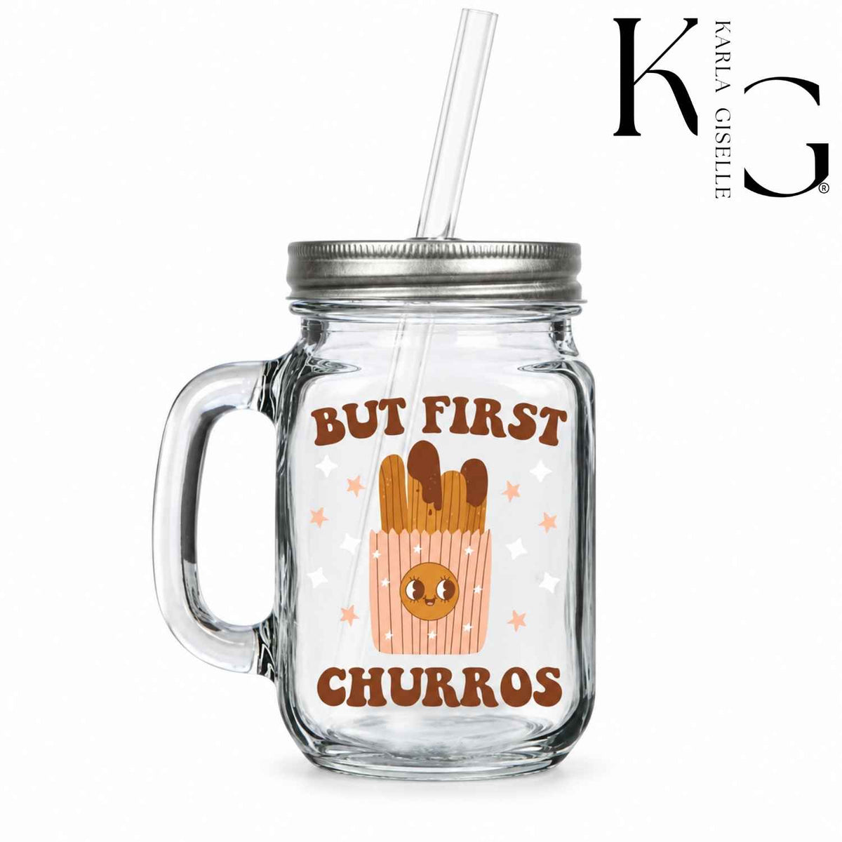 But First First Churros Mason Jar Mug