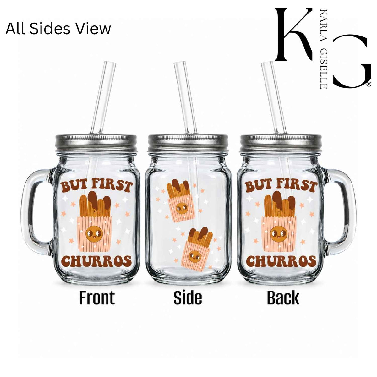 But First First Churros Mason Jar Mug
