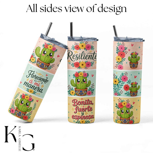 Bonita, Fuerte y Espinosa Cactus 20 oz Tumbler
