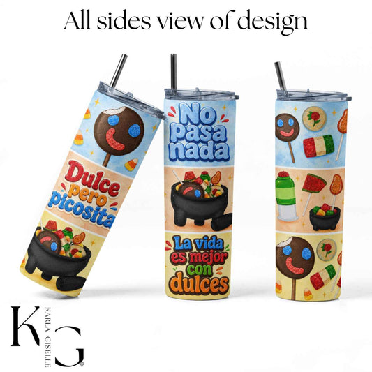 Dulce Pero Picosita Mexican Candy 20 oz Tumbler