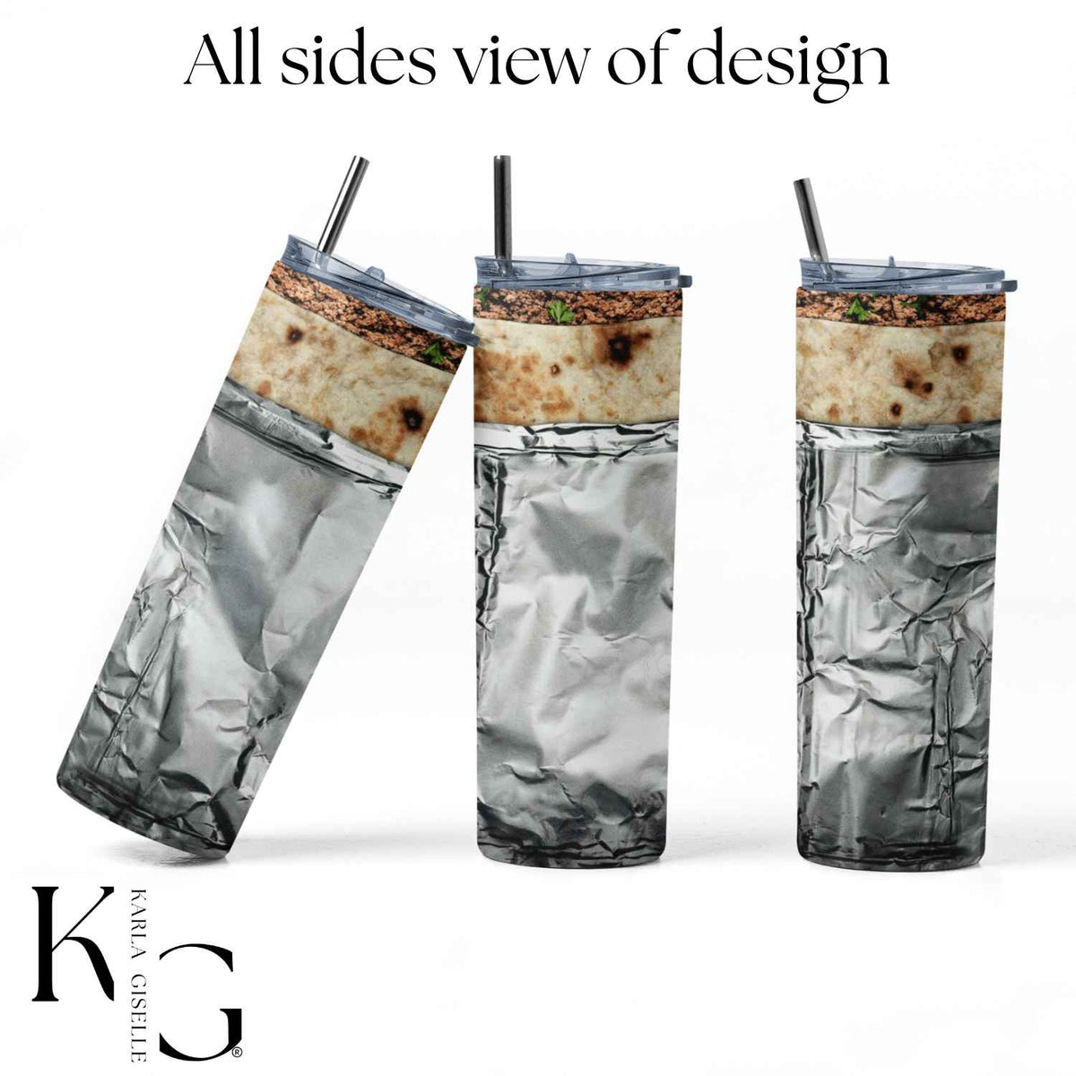Funny Foil Wrapped Burrito 20 oz Tumbler