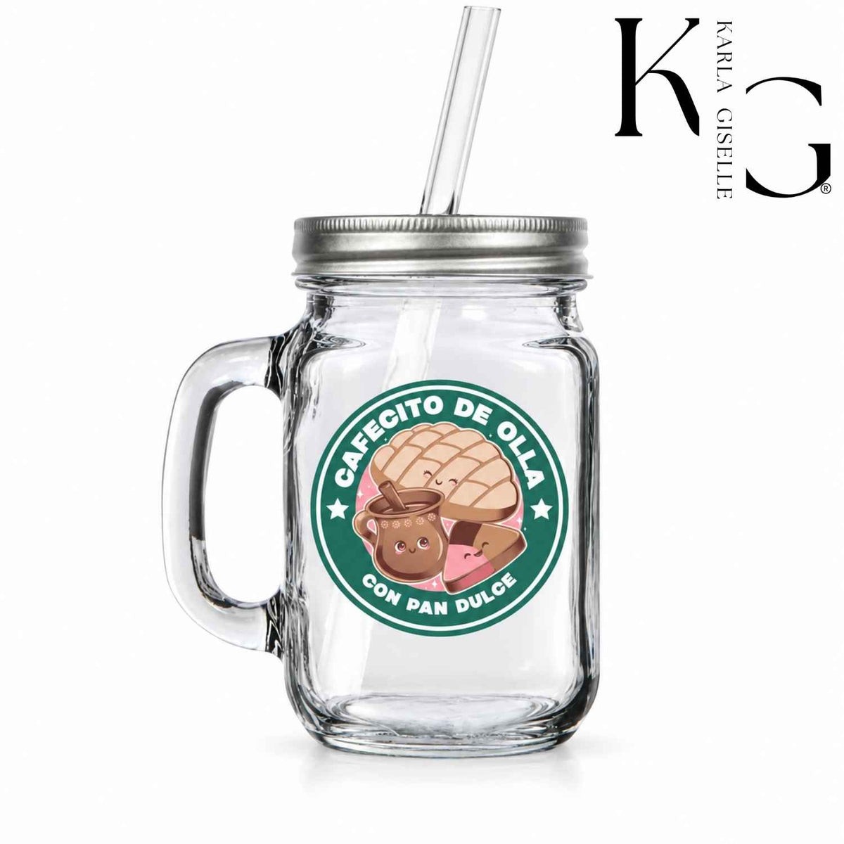 Cafecito De Olla Y Pan Dulce Mason Jar Mug