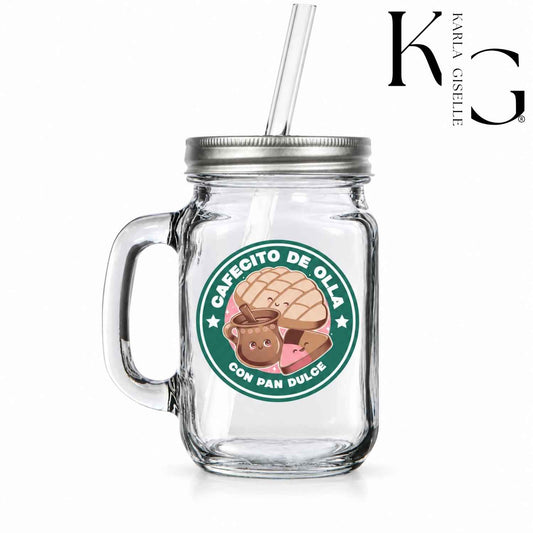 Cafecito De Olla Y Pan Dulce Mason Jar Mug
