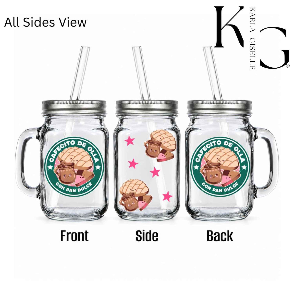 Cafecito De Olla Y Pan Dulce Mason Jar Mug