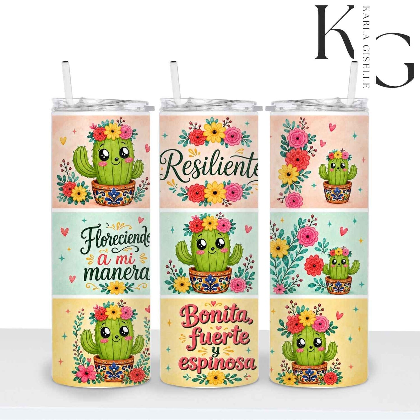 Bonita, Fuerte y Espinosa Cactus 20 oz Tumbler