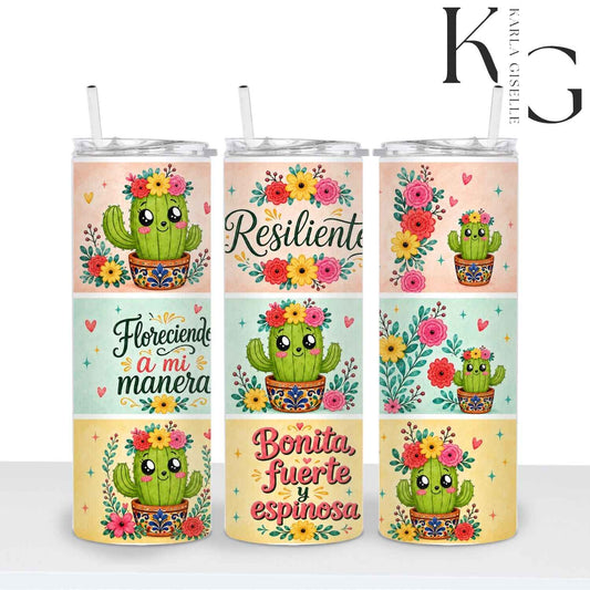 Bonita, Fuerte y Espinosa Cactus 20 oz Tumbler