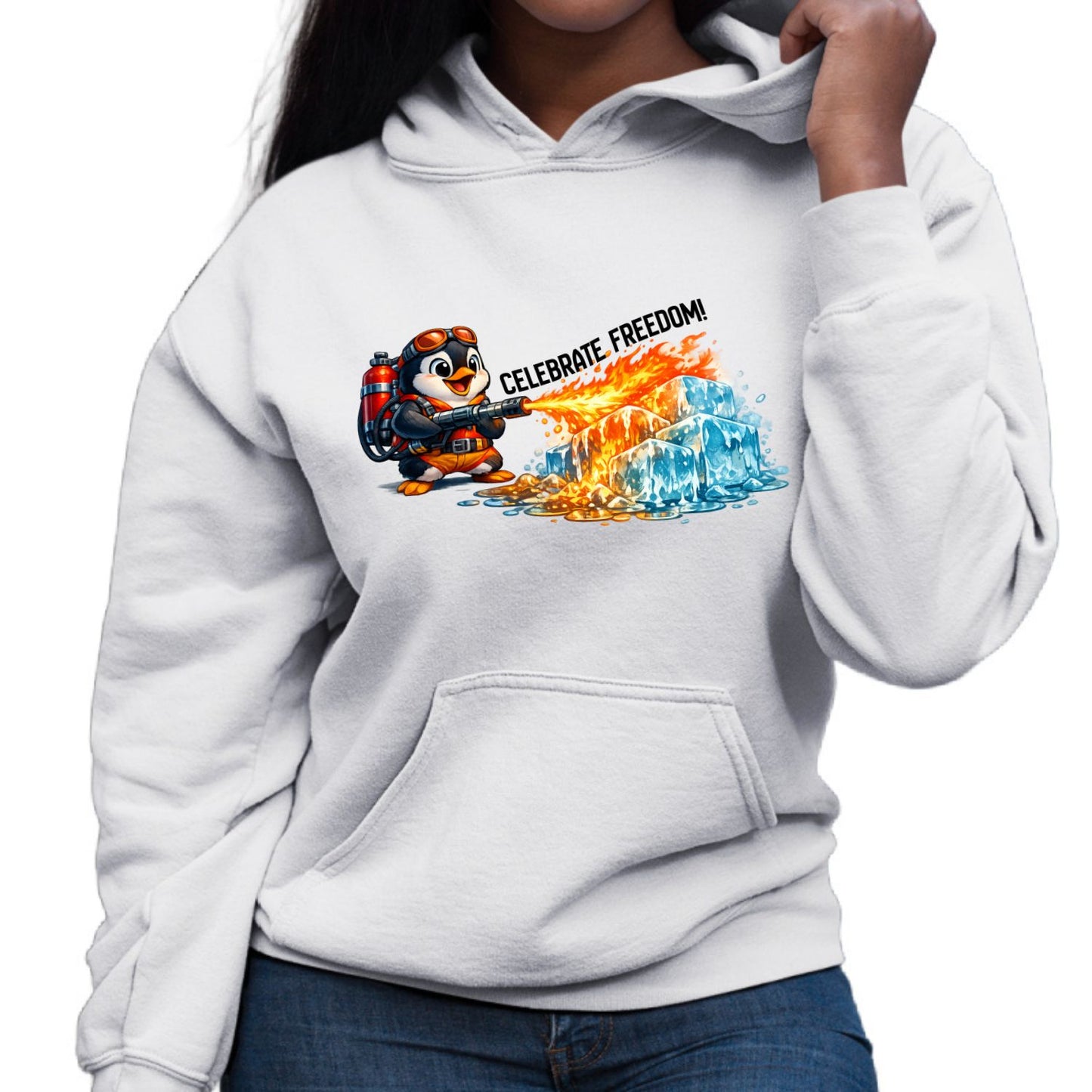 Celebrate Freedom Anti-ICE Penguin