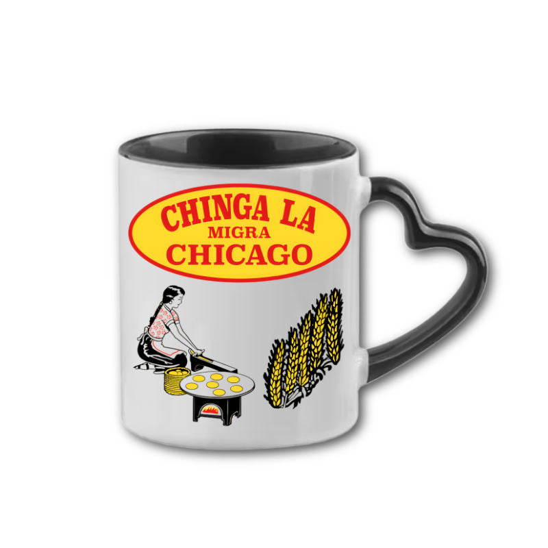 Chinga La Migra Milagro Chicago Mug