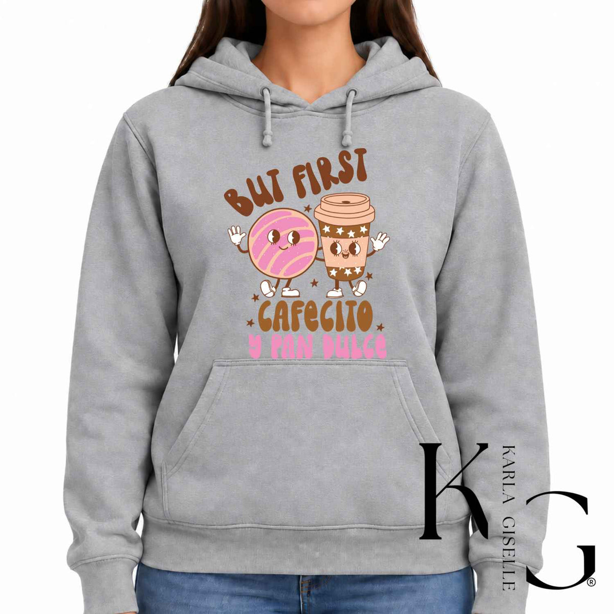 But First Cafecito y Pan Dulce hoodie in Gray