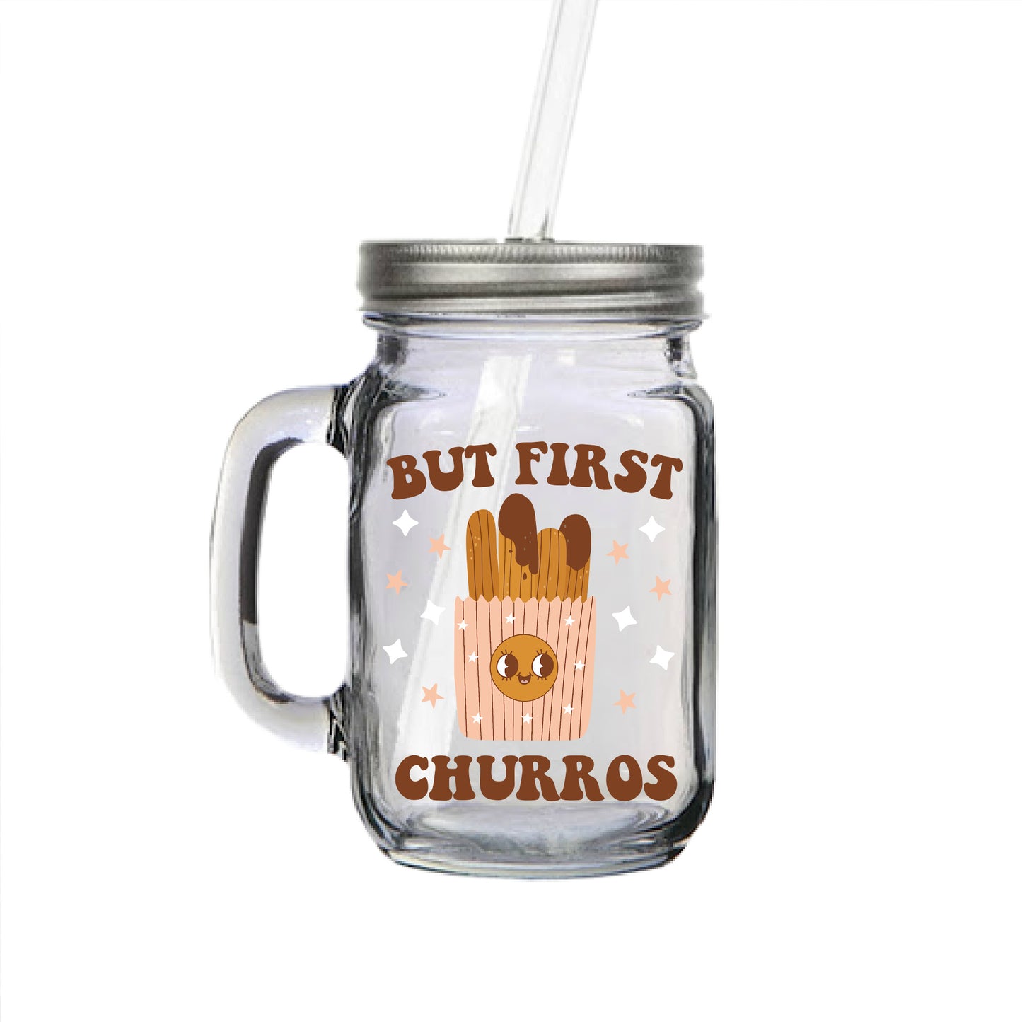 But First First Churros Mason Jar Mug