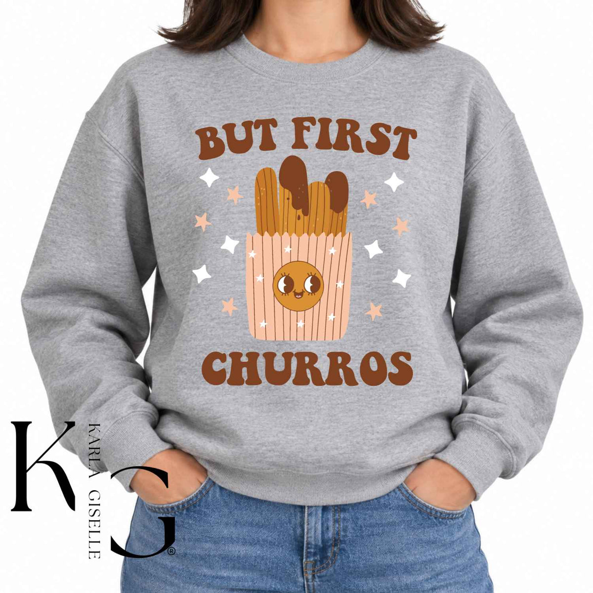 But First Churros sweatshirt, Gray