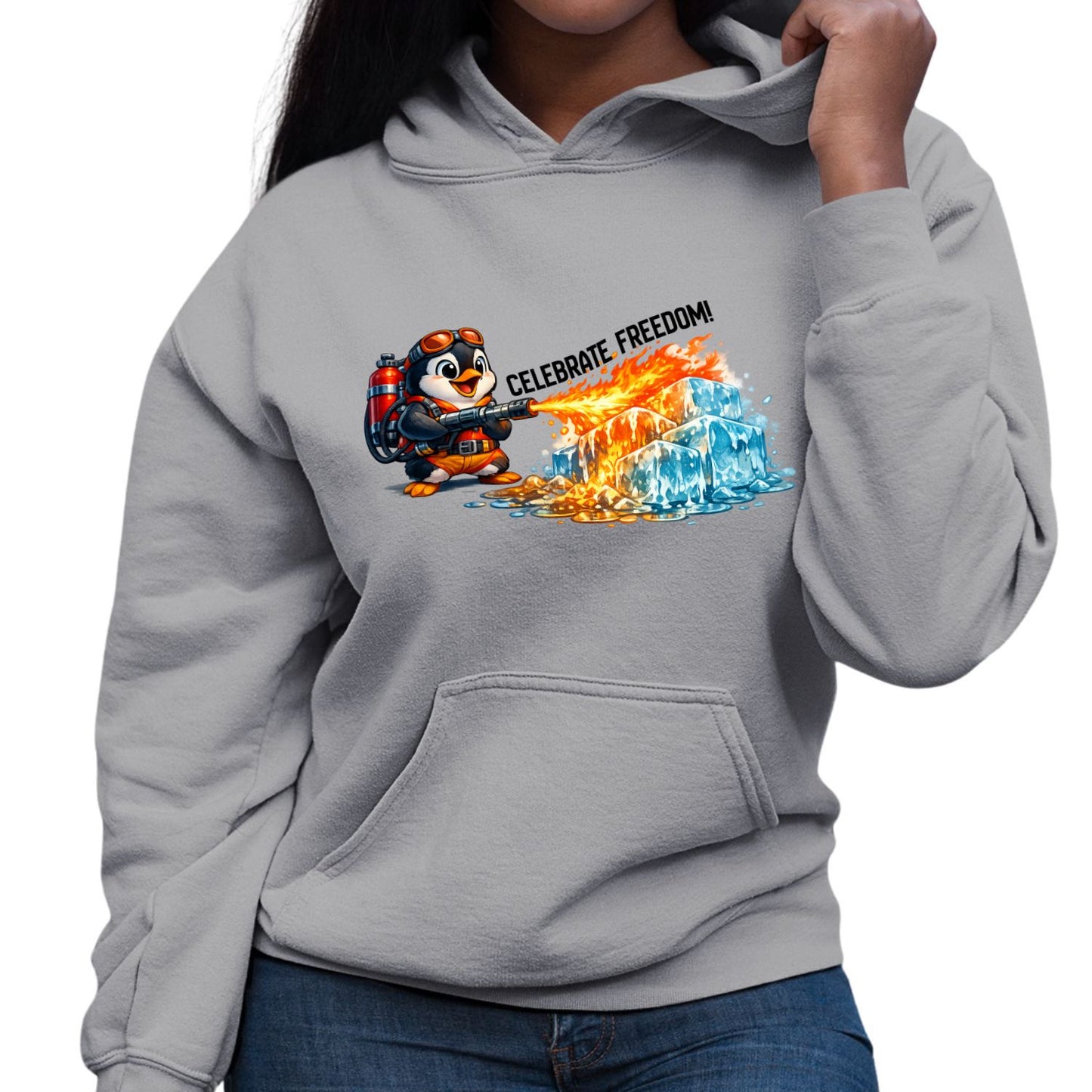 Celebrate Freedom Anti-ICE Penguin