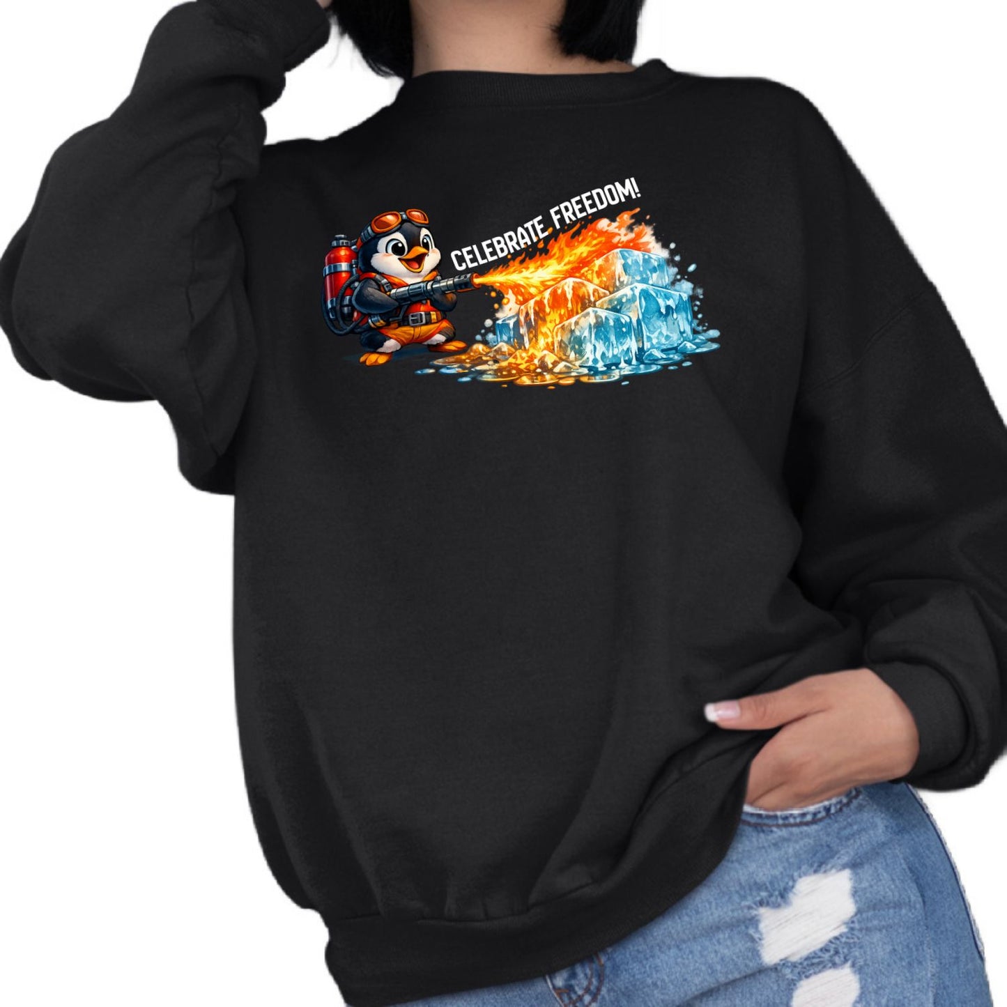 Celebrate Freedom Anti-ICE Penguin