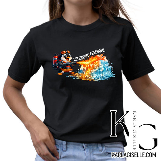 Celebrate Freedom Anti-ICE Penguin