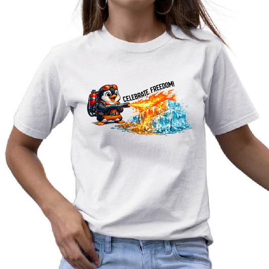 Celebrate Freedom Anti-ICE Penguin