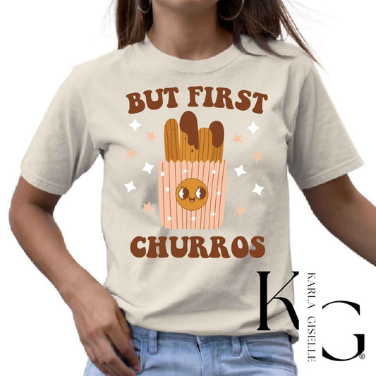 But First Churros T-shirt, Cream