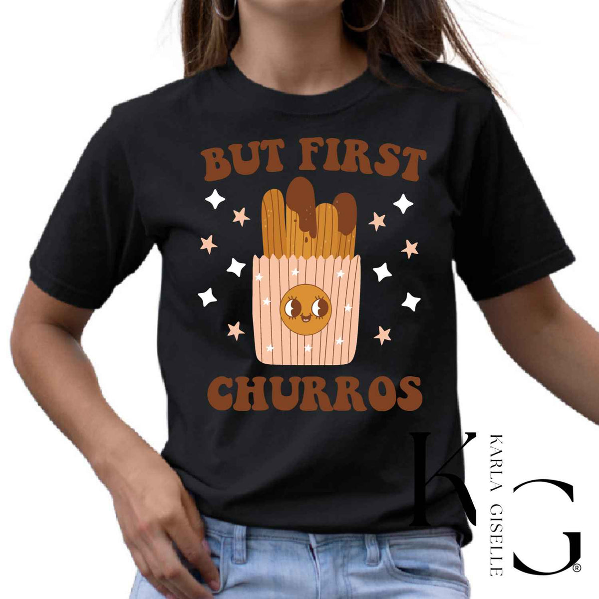 But First Churros T-shirt, Black