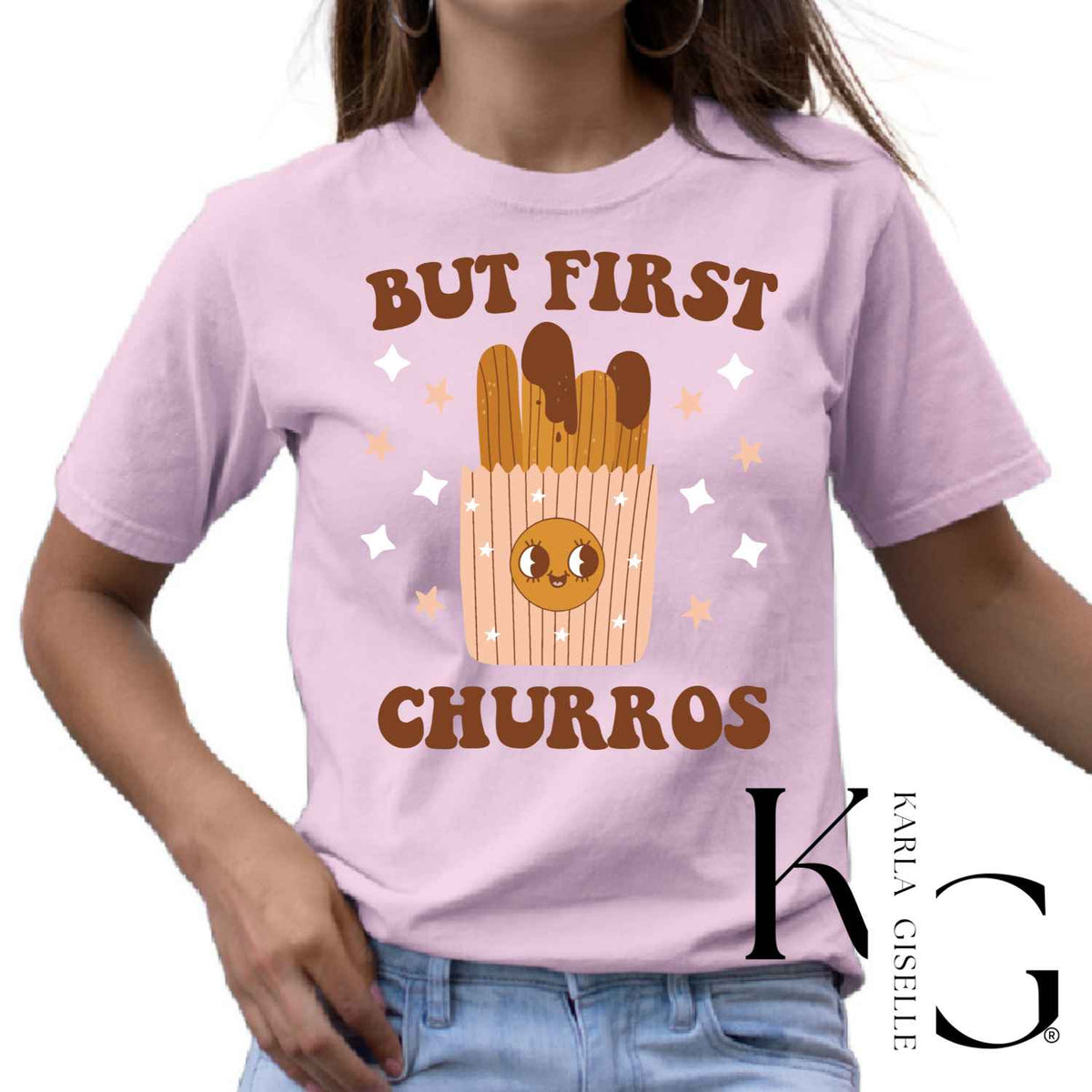 But First Churros T-shirt, Pink