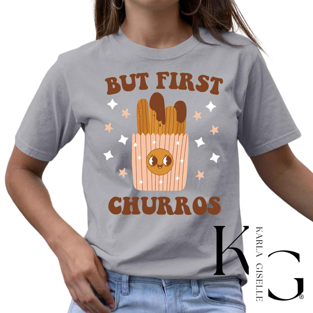 But First Churros T-shirt, Gray