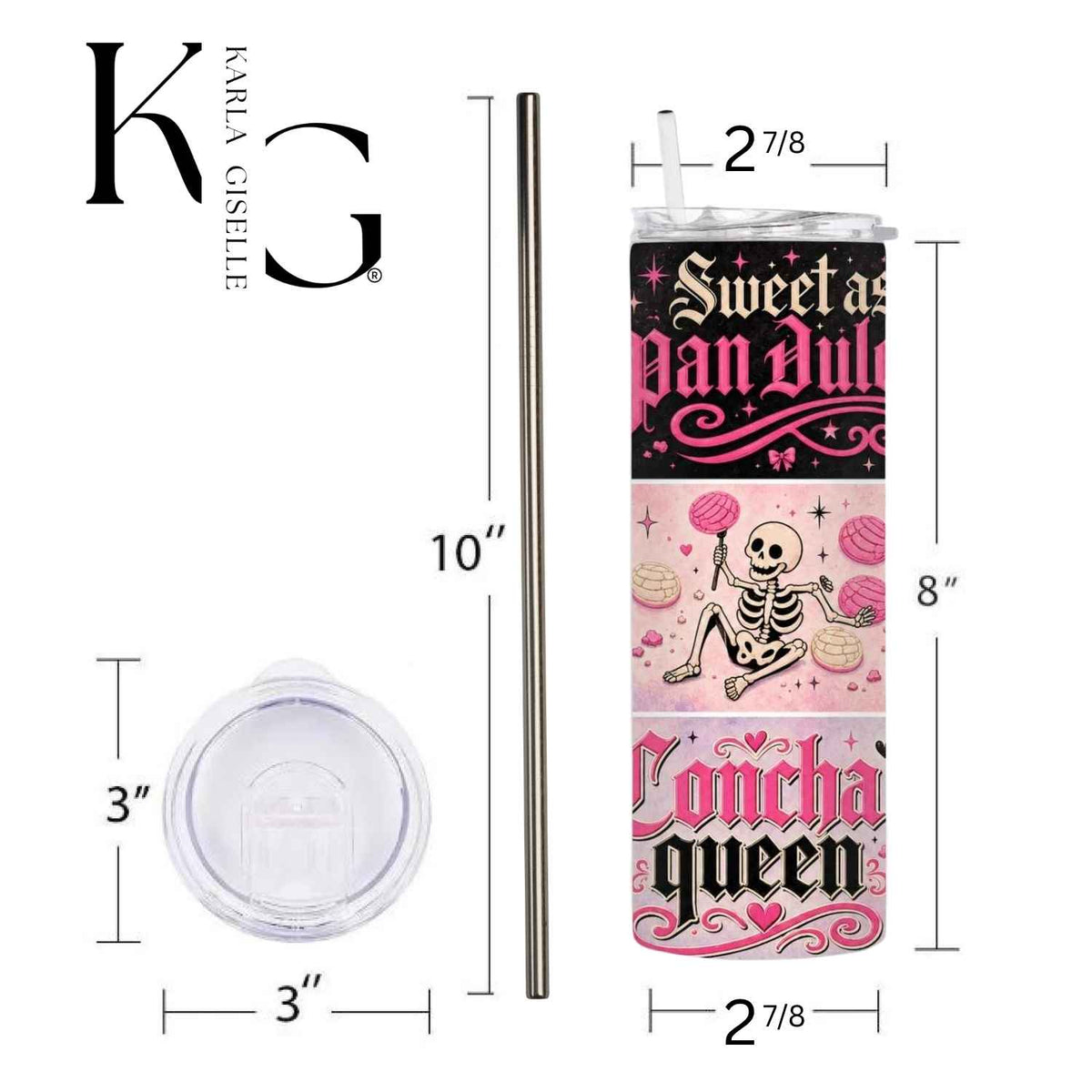 Concha Queen, Muerta por Pan Dulce 20 oz Tumbler