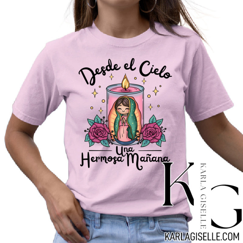 Pink Desde El Cielo Una Hermosa Mañana T-shirt