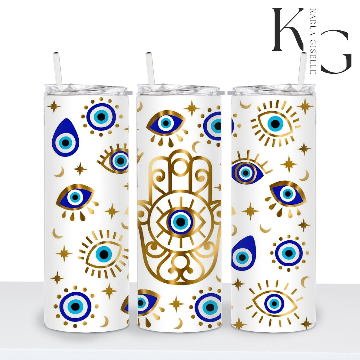 Hamsa Hand and Evil Eye 20oz Tumbler