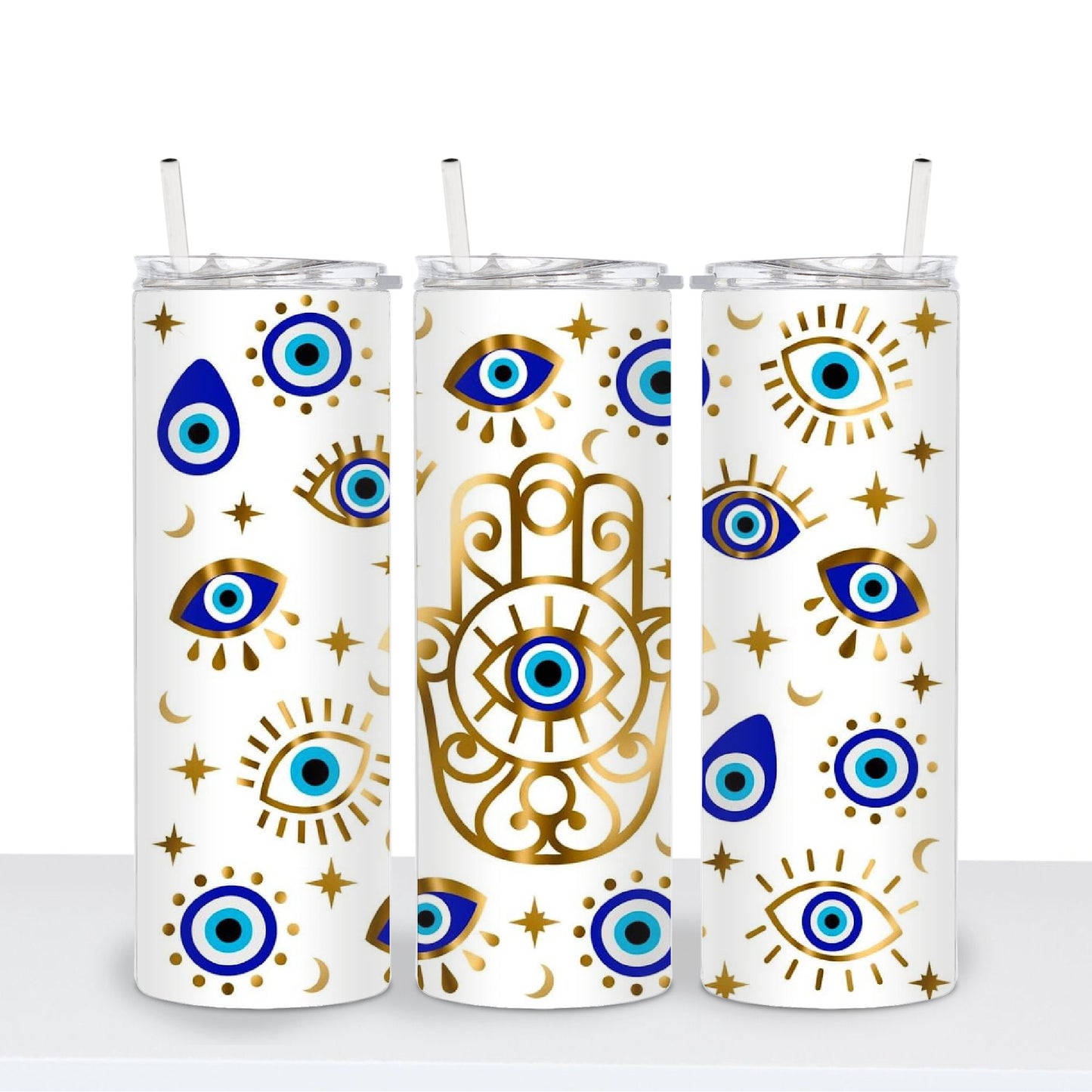 Hamsa Hand and Evil Eye 20oz Tumbler