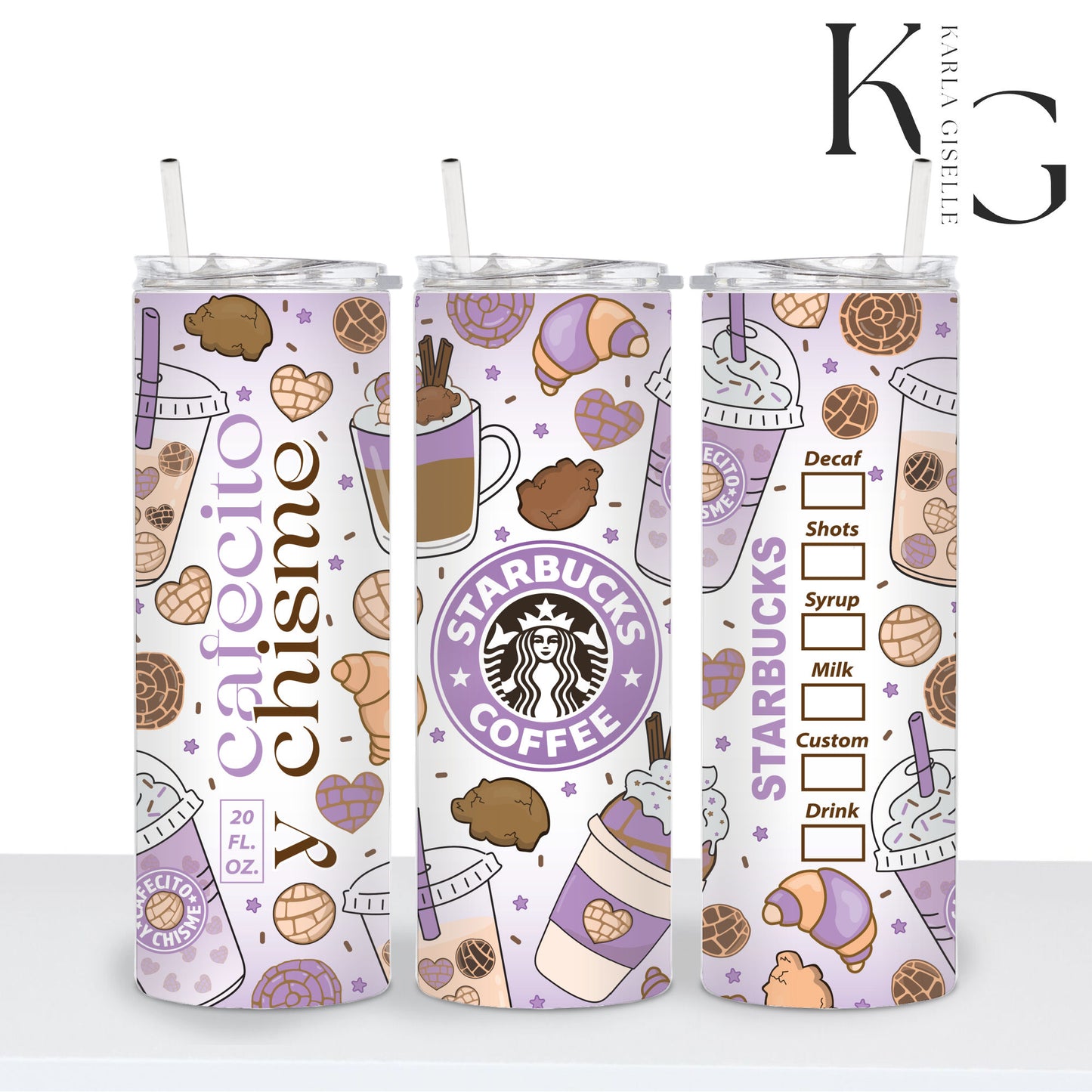 Coffee Cafecito Y Chisme Inspired 20oz Tumbler