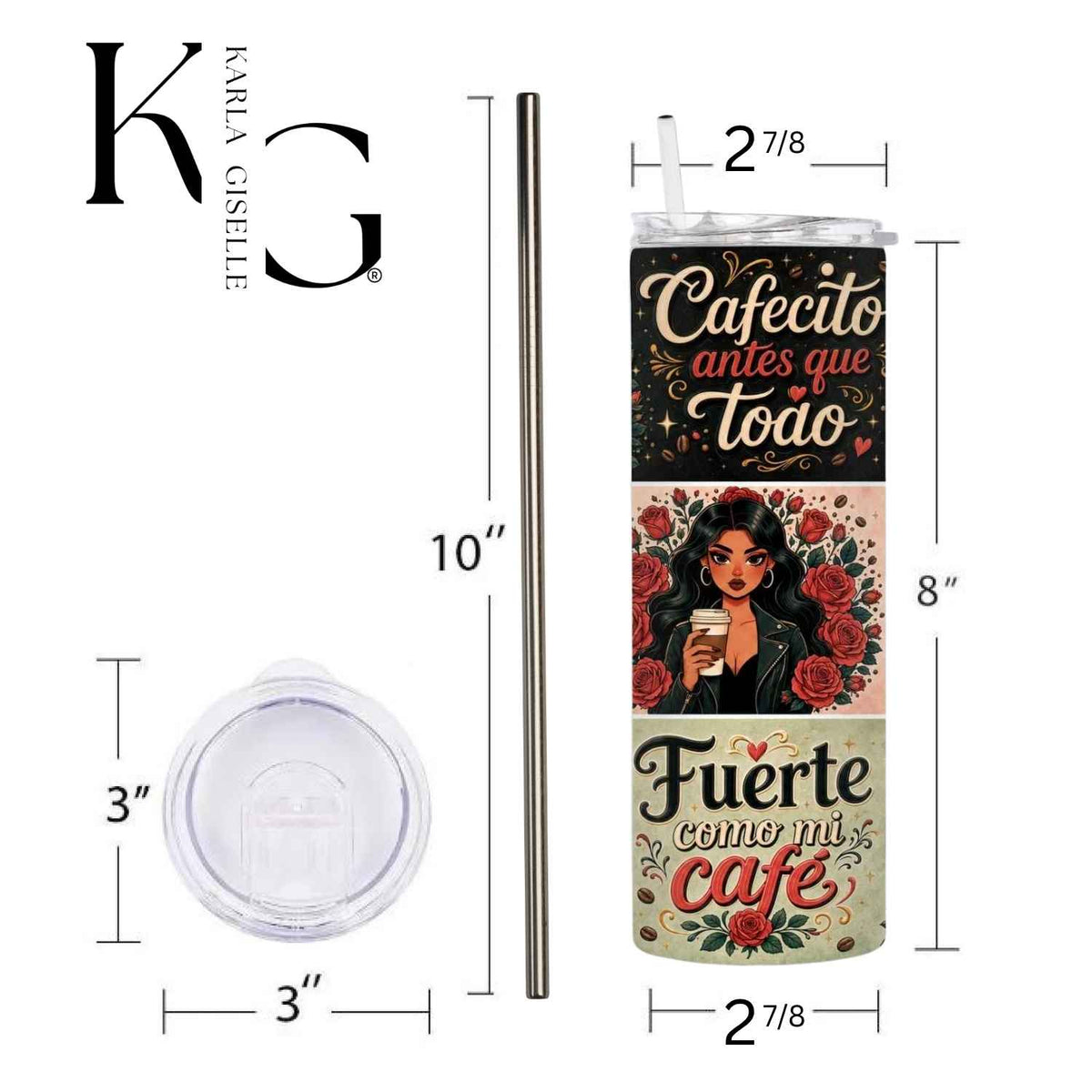 Bonita, Cansada y con Café 20 oz Tumbler