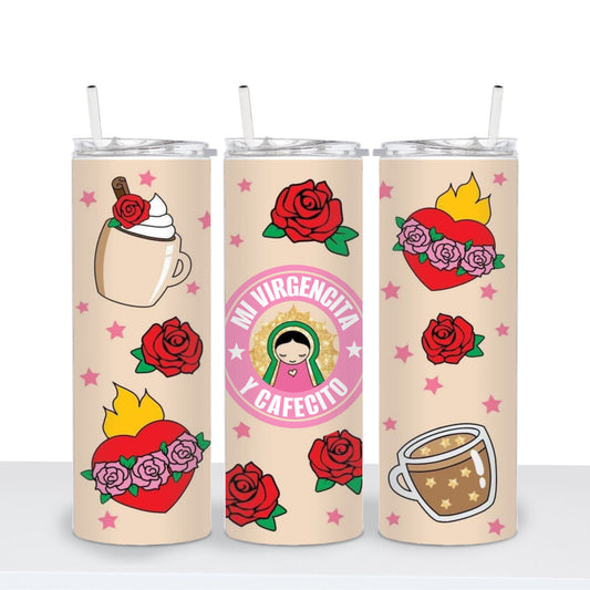 Virgencita Y Cafecito 20oz Tumbler
