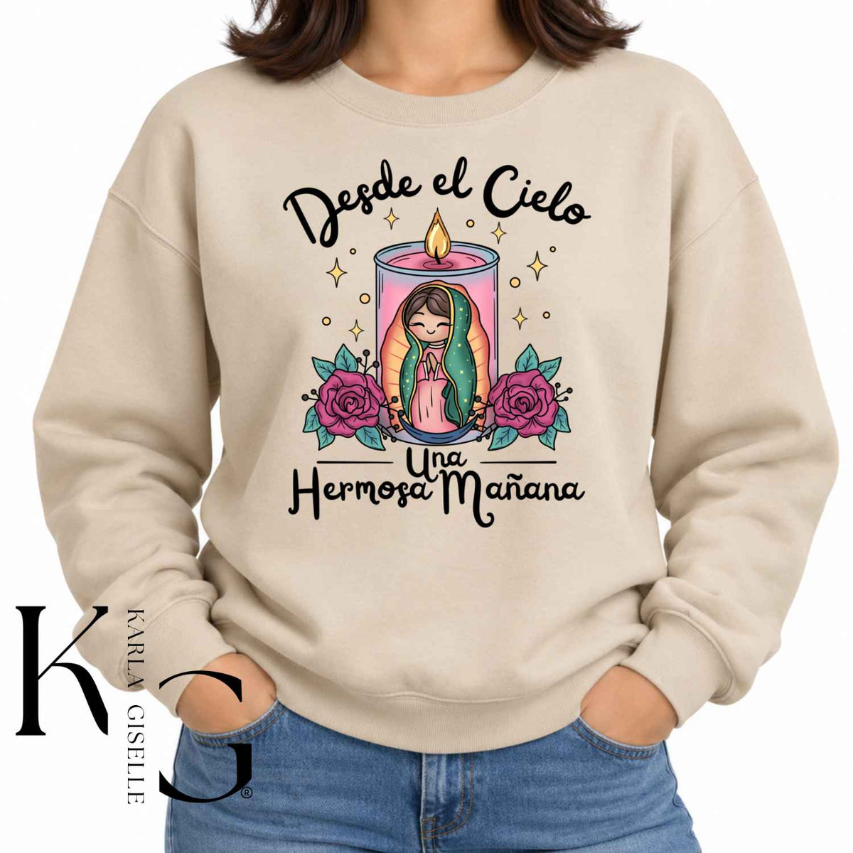 Cream Desde El Cielo Una Hermosa Mañana sweatshirt