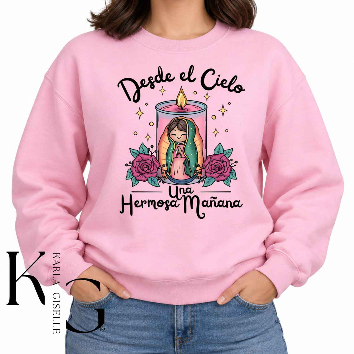 Pink Desde El Cielo Una Hermosa Mañana sweatshirt