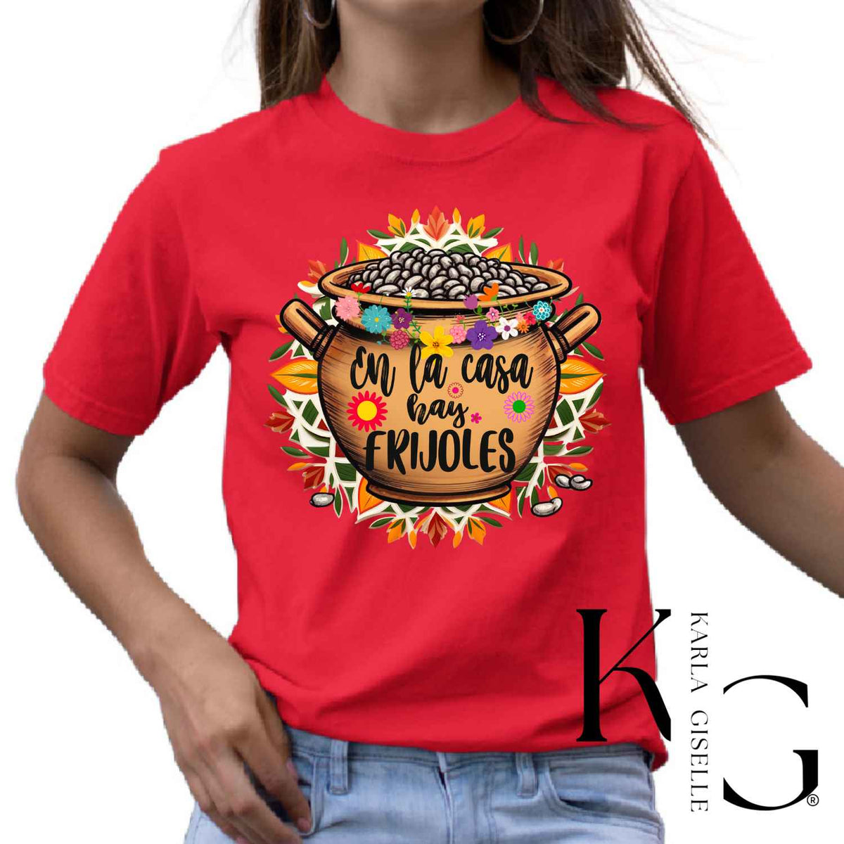 Red En La Casa Hay Frijoles T-shirt