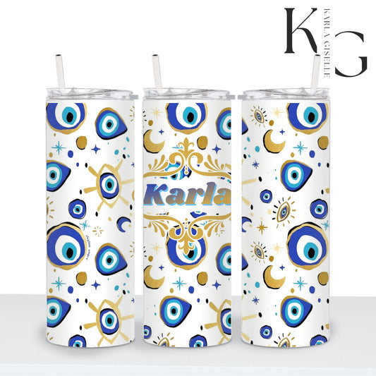Personalized Evil Eye 20oz Tumbler with Names